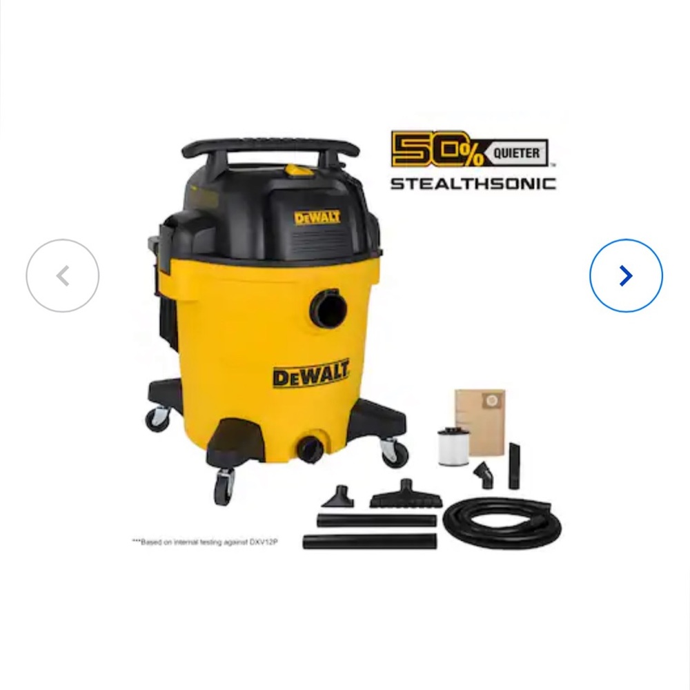 De Walt vacuum used only one time works perfect